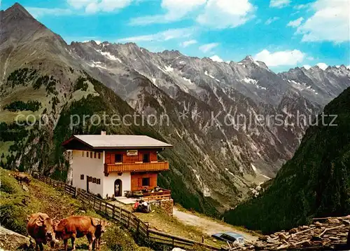 AK / Ansichtskarte Ginzling Alpenhaus Oberboeden Panorama Ginzling