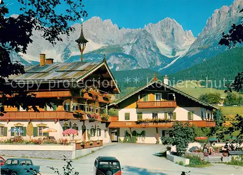 AK / Ansichtskarte Going_Wilden_Kaiser_Tirol Alpengasthof Stangl mit Wildem Kaiser Going_Wilden_Kaiser_Tirol