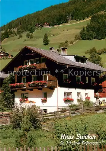 AK / Ansichtskarte St_Jakob_Defereggen Haus Stocker St_Jakob_Defereggen
