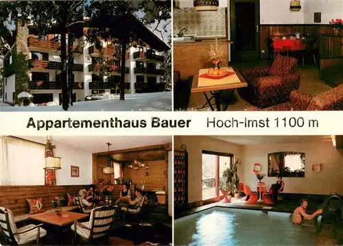 AK / Ansichtskarte Imst_Tirol Appartementhaus Bauer Gastraeume Hallenbad Imst_Tirol