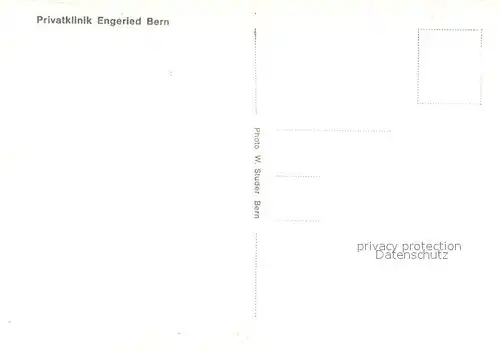 AK / Ansichtskarte Bern_BE Privatklinik Engeried Bern_BE