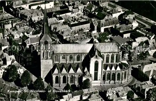 AK / Ansichtskarte Kampen_Niederlande St. Nicolaas  of Bovenkerk luchtopname Kampen_Niederlande