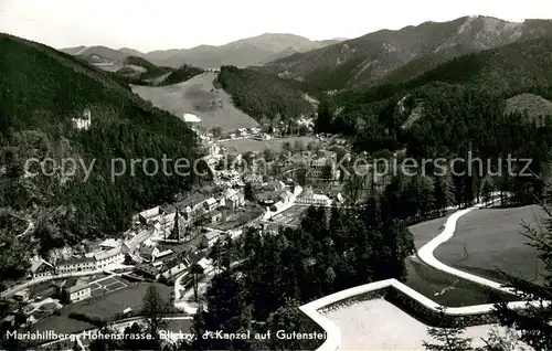 AK / Ansichtskarte Gutenstein_Niederoesterreich Panorama Blick von der Kanzel Mariahilfberg Hoehenstrasse Gutenstein