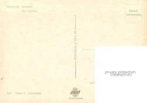 AK / Ansichtskarte Goeteborg Hamnen Hafen Hochseedampfer Goeteborg