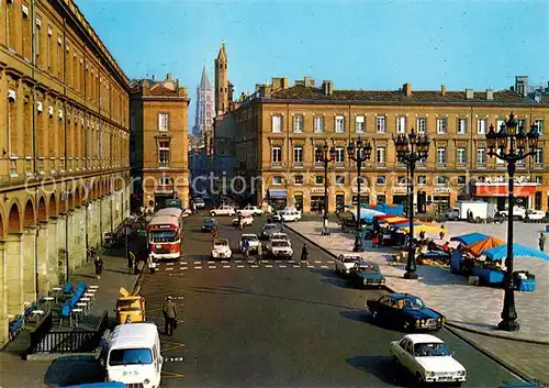 AK / Ansichtskarte Toulouse_Haute Garonne Place du Capitole Rue du Taur Toulouse Haute Garonne