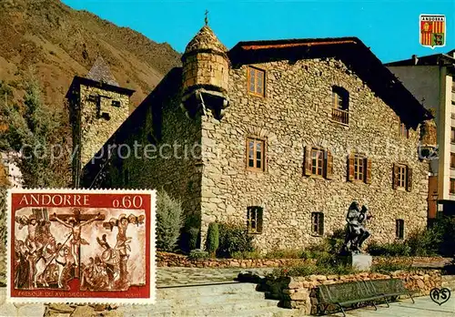 AK / Ansichtskarte Andorra_La_Vella Casa de les valls Andorra_La_Vella