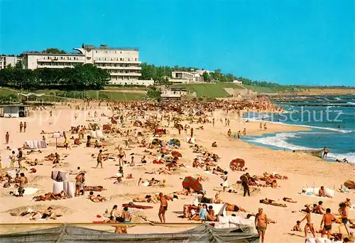 AK / Ansichtskarte Eforie_Nord Strand mit Blick zum Hotel Belona Eforie Nord