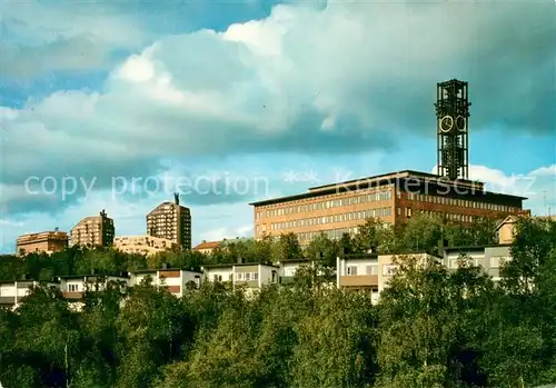 AK / Ansichtskarte Kiruna Stadshuset och Ferrum Kiruna