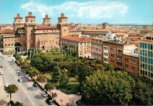 AK / Ansichtskarte Ferrara Viale Cavour e Castello Estense Cavour Allee Estense Schloss 14. Jhdt. Ferrara