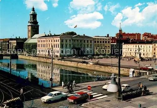 AK / Ansichtskarte Goeteborg Stora hamnkanalen och Gustav Adolfs Torg Goeteborg