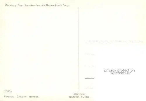 AK / Ansichtskarte Goeteborg Stora hamnkanalen och Gustav Adolfs Torg Goeteborg
