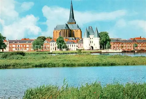 AK / Ansichtskarte Kampen_Niederlande met Koornmarktpoort Kampen_Niederlande