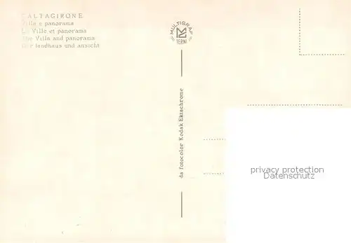 AK / Ansichtskarte Caltagirone Villa Caltagirone