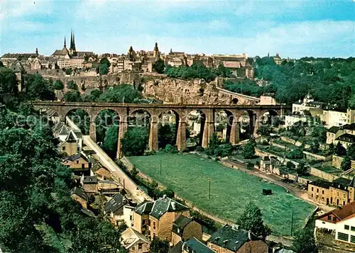 AK / Ansichtskarte Luxembourg_Luxemburg Viadukt Fliegeraufnahme Luxembourg Luxemburg