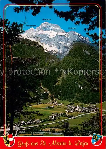 AK / Ansichtskarte St_Martin_Lofer im Pinzgauer Saalachtal gegen Steinberge  St_Martin_Lofer