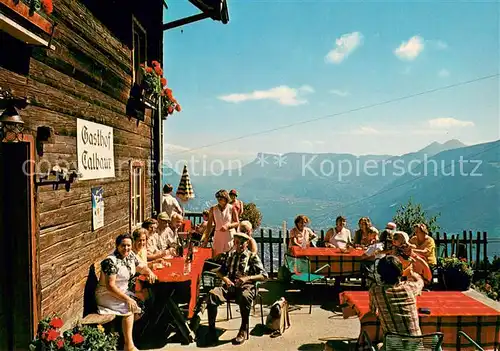 AK / Ansichtskarte Dorf_Tirol Naturpark Texelgruppe Gasthof Talbauer Terrasse Dorf_Tirol