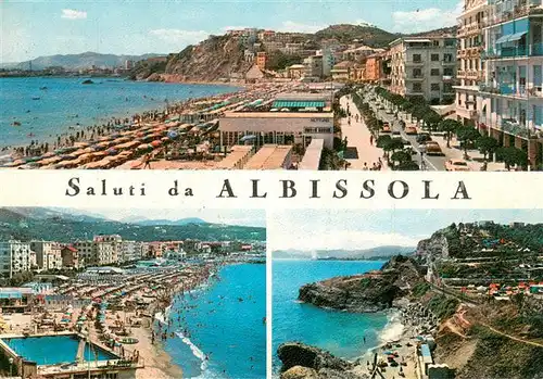 AK / Ansichtskarte Albissola Panorama Strandpartien Albissola