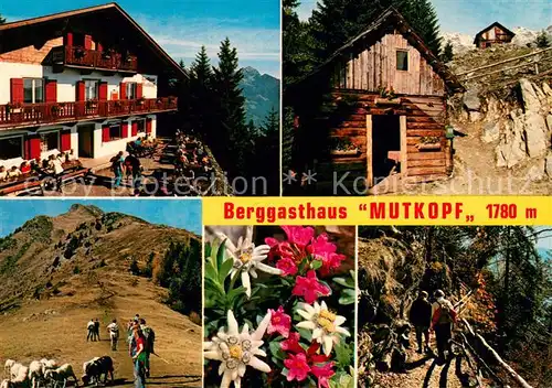 AK / Ansichtskarte Dorf_Tirol Gasthaus Mutkopf Lippen Gadn Mutspitze Aufstieg zum Mutkopf Dorf_Tirol