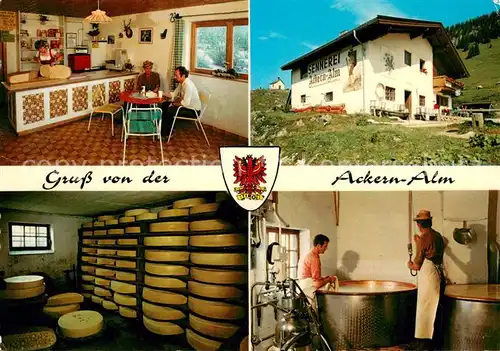 AK / Ansichtskarte Thiersee Kaeserei Ackern Alm Probierstube Kaesekeller Kaesekessel Thiersee