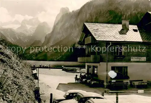 AK / Ansichtskarte Gosau_Oberoesterreich Restaurant Gosausee Gosau_Oberoesterreich