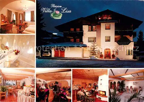 AK / Ansichtskarte Kirchberg_Tirol Pension Villa Lisa Gastrume Zimmer Bad  Kirchberg Tirol