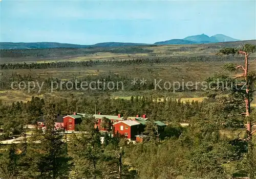 AK / Ansichtskarte Dalarna View from Jakobshoejden over the Groevelsjoen Tourist Station towards the Norwegian mountains Dalarna