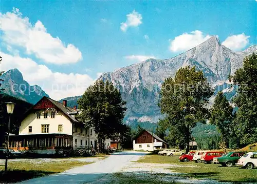 AK / Ansichtskarte St_Ilgen_Steiermark Alpengasthof Bodenbauer mit Buchbergkogel und Zinken Hochschwabgruppe St_Ilgen_Steiermark