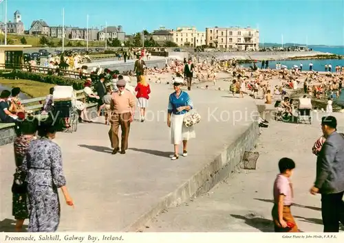 AK / Ansichtskarte Salthill_Galway Promenade Galway Bay 