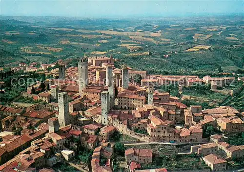 AK / Ansichtskarte San_Gimignano Panorama dall aereo San_Gimignano