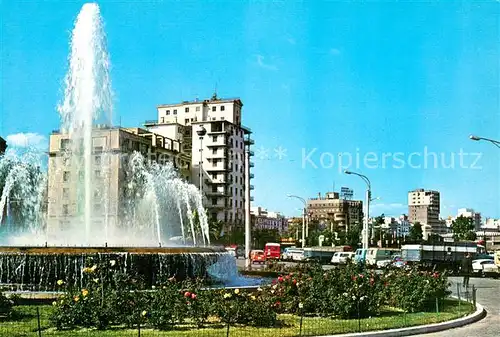 AK / Ansichtskarte Cadiz_Andalucia Fuente luminosa y Avenida del Puerto Cadiz Andalucia
