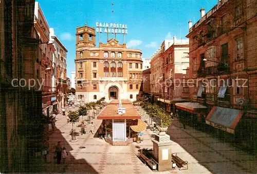 AK / Ansichtskarte Cadiz_Andalucia Plaza de las Flores y Edificio Correos Cadiz Andalucia