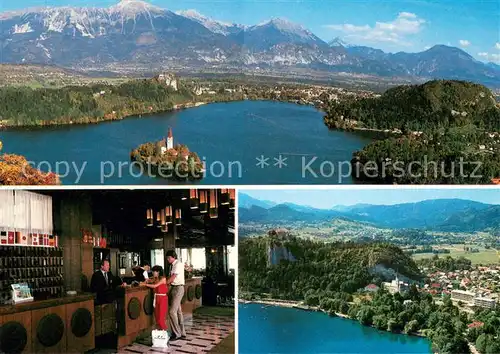 AK / Ansichtskarte Bled Hotel Jelovica Bleder See Fliegeraufnahmen Bled