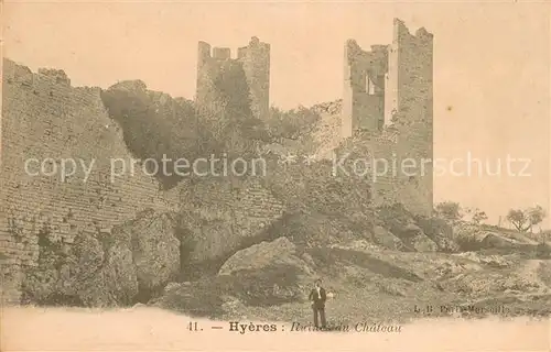 AK / Ansichtskarte Hyeres_les_Palmiers Ruines du Chateau Hyeres_les_Palmiers
