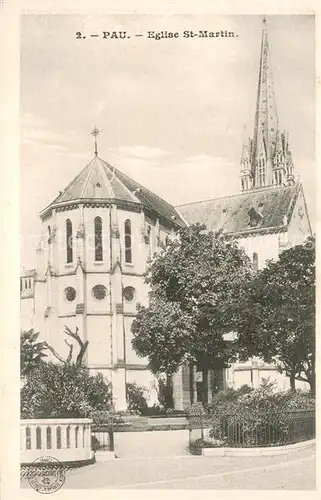 AK / Ansichtskarte Pau Eglise St Martin Pau