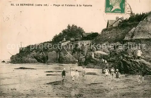 AK / Ansichtskarte La_Bernerie en Retz Plage et Falaises a la Patorie La_Bernerie en Retz