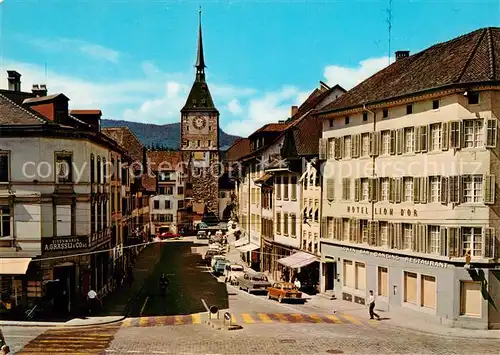 AK / Ansichtskarte Aarau_AG Vordere Vorstadt mit Stadtturm Aarau_AG