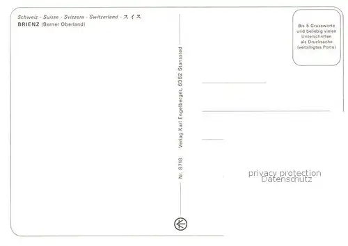 AK / Ansichtskarte Brienz_BE Pferdewagen Blick zur Kirche Brienz_BE