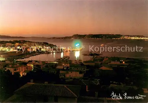 AK / Ansichtskarte Palau_Sardegna Panorama di notte Palau_Sardegna