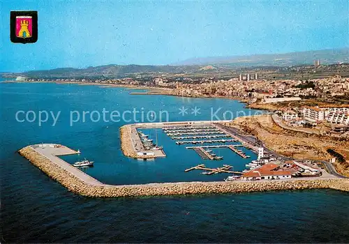 AK / Ansichtskarte Sitges Puerto Deportivo de Aiguadolc vista aerea Sitges