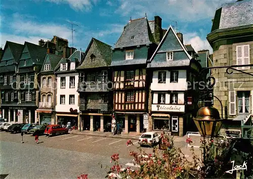 AK / Ansichtskarte Lannion Place du Centre Collection Couleurs de Bretagne Lannion