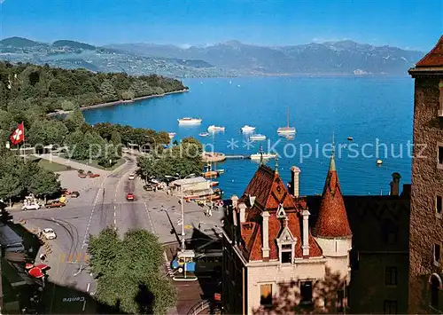 AK / Ansichtskarte Ouchy Les quais et le Lavaux Lac Leman Ouchy