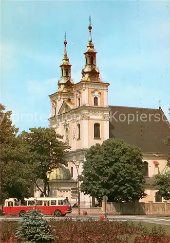 AK / Ansichtskarte Krakow_Krakau Barockkirche Krakow Krakau