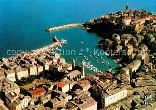 AK / Ansichtskarte Bastia Autour du vieux port Citadelle Eglise Saint Jean Vieille Ville vue aerienne Bastia