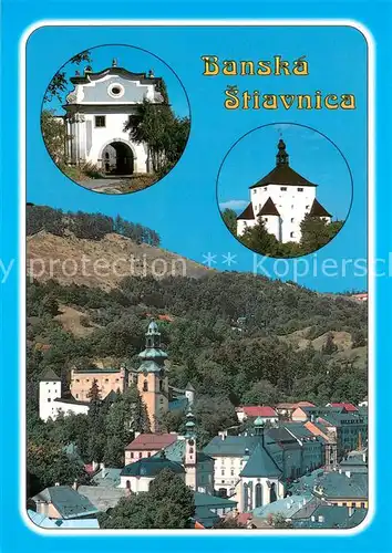 AK / Ansichtskarte Banska_Stiavnica Panorama mesta Piargska brana Novy zamok Banska_Stiavnica