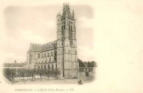 AK / Ansichtskarte Compiegne_Oise Eglise Saint Jacques Compiegne Oise