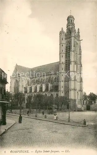 AK / Ansichtskarte Compiegne_Oise Eglise Saint Jacques Compiegne Oise