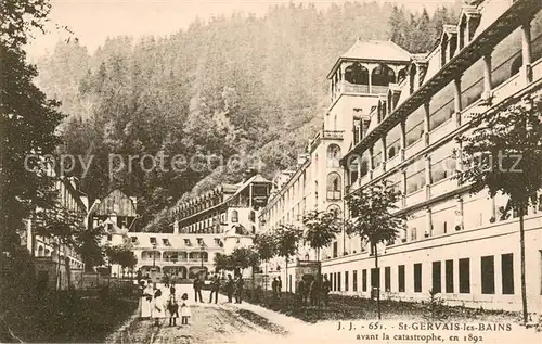 AK / Ansichtskarte Saint Gervais les Bains avant la catastrophe en 1892 Saint Gervais les Bains