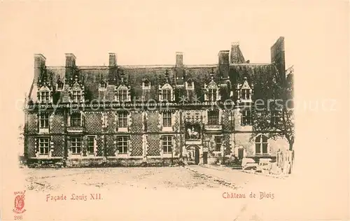 AK / Ansichtskarte Blois_Loir_et_Cher Chateau de Blois Facade Louis XII Blois_Loir_et_Cher