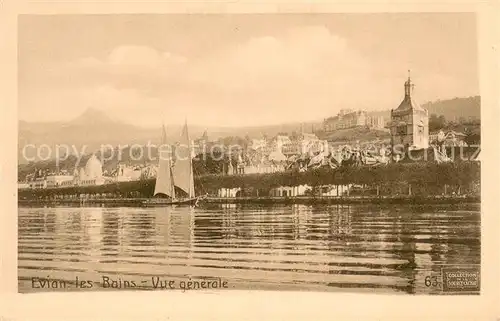AK / Ansichtskarte Evian les Bains_Haute_Savoie Panorama Evian les Bains_Haute