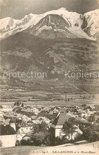 AK / Ansichtskarte Sallanches et le Mont Blanc Sallanches